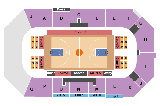 Merlis Belsher Place Seating Chart: Basketball