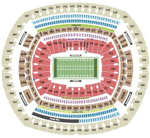 MetLife Stadium Seating Chart: Football - HBCU