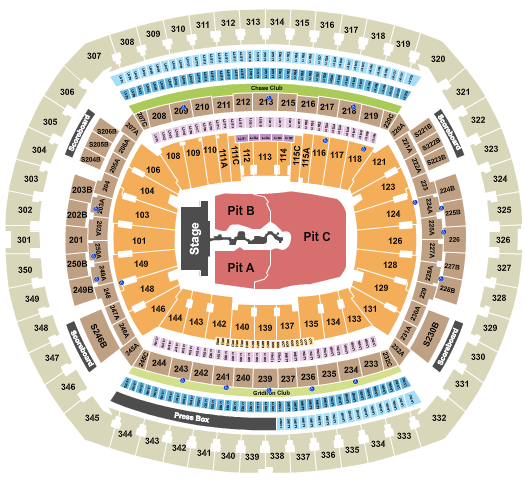 MetLife Stadium Seating Chart: Travis Scott