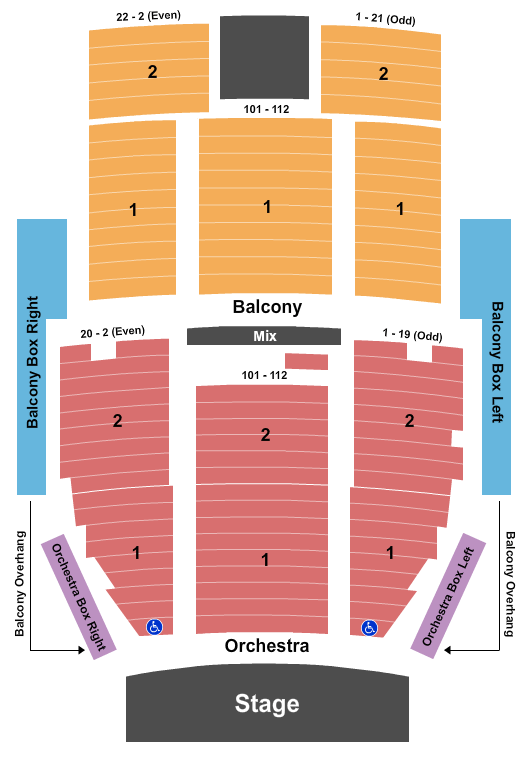 Metropolitan Theatre Seating Chart