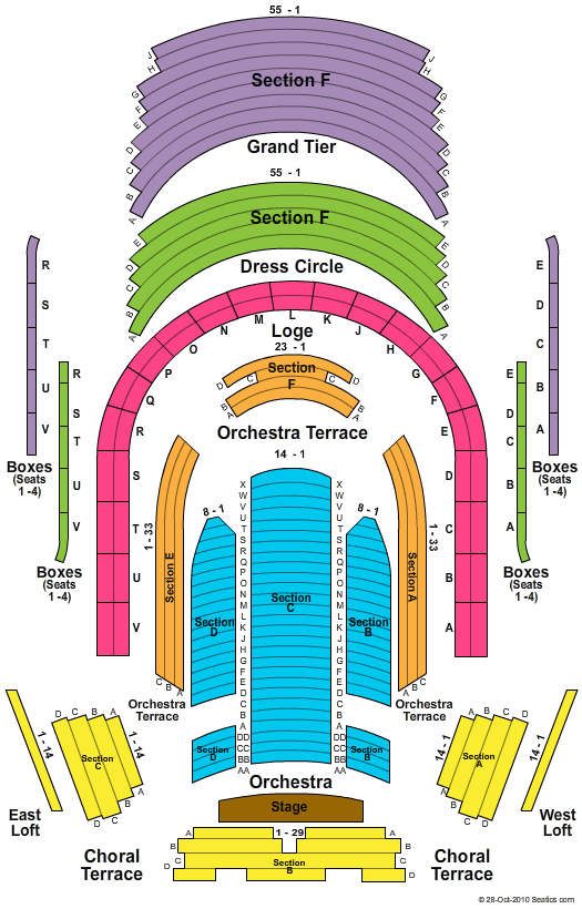 Kansas City Symphony Seating Chart
