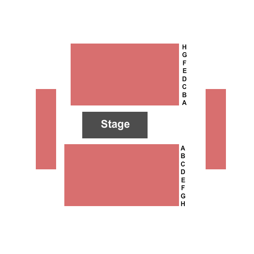 Young Centre for the Performing Arts - Michael Young Theatre Seating Chart: End Stage 2