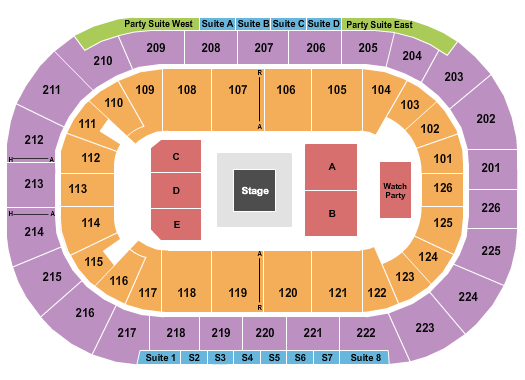 Michelob ULTRA Arena At Mandalay Bay Seating Chart: COD