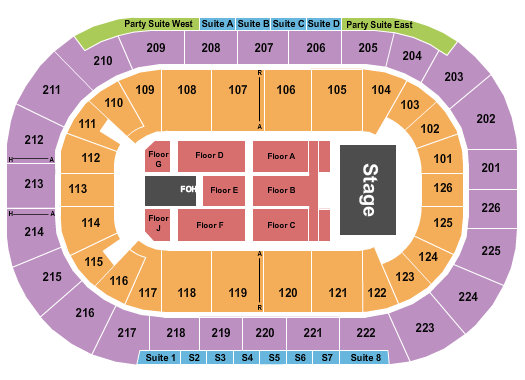 Michelob ULTRA Arena At Mandalay Bay Seating Chart: Endstage 7