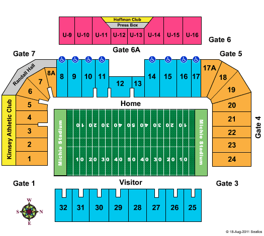 Seating Chart Michie Stadium