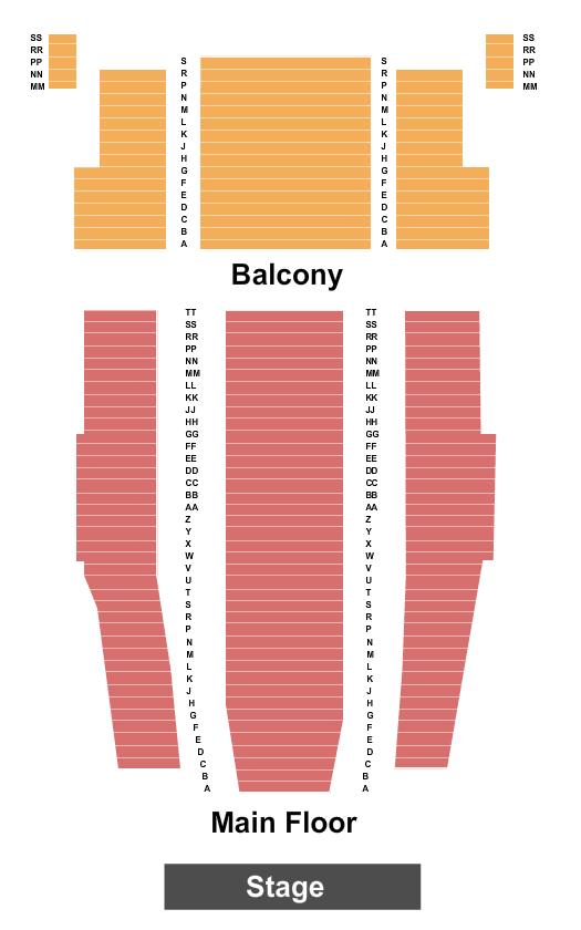 Michigan Theater - Ann Arbor Seating Chart: Endstage