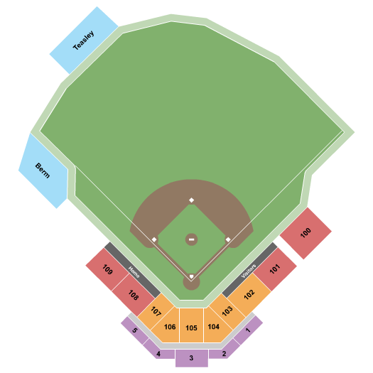 Mickey Dunn Stadium at Henssler Financial Field Seating Chart: Baseball