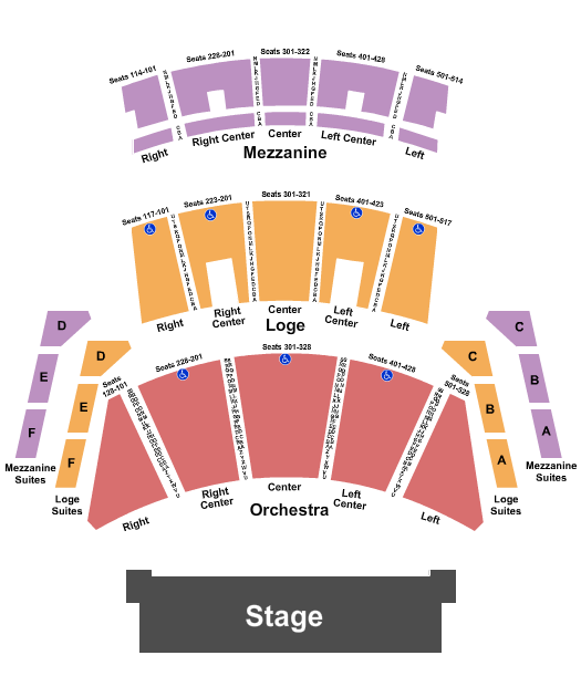 Peacock Theater - Los Angeles Seating Chart: Endstage 2