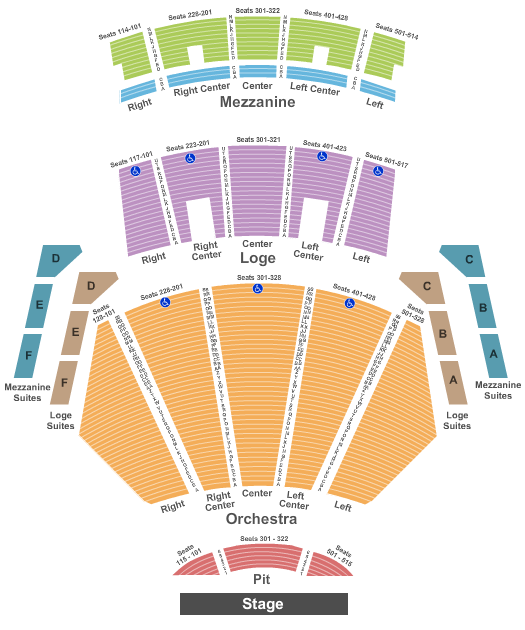 Microsoft Theater Seating Chart: Endstage Pit 2