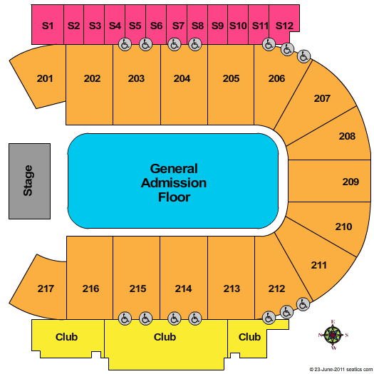 Mid America Center Seating Chart