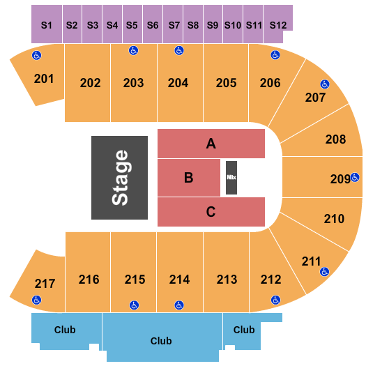 Mid-America Center Seating Chart: Halfhouse