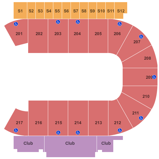 Landers Center Seating Chart Nxt