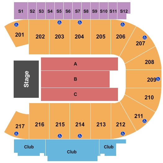 Mid-America Center Seating Chart: Trans Siberian Orch 2