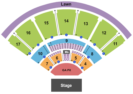 Lakeview Amphitheater Seating Chart