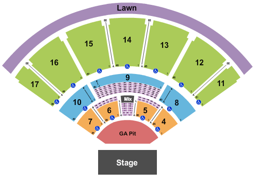 MidFlorida Credit Union Amphitheatre At The Florida State Fairgrounds Map