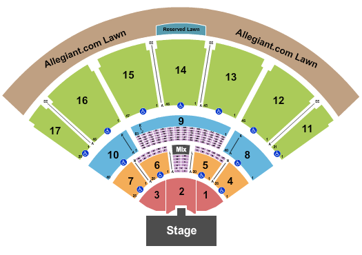 MidFlorida Credit Union Amphitheatre At The Florida State Fairgrounds Seating Chart