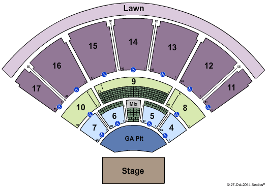 Mid Fl Amphitheater Seating Chart