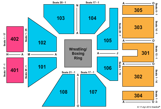 Mid Hudson Civic Center Seating Chart
