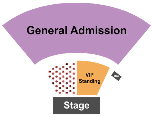 Midland County Horseshoe Arena Seating Chart: Endstage Tables/VIP