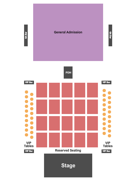 Midland County Horseshoe Pavilion Seating Chart: GA/Seated VIP/Tables
