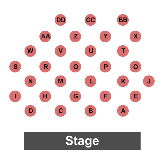 Midland Theatre - OH Seating Chart: Endstage Tables