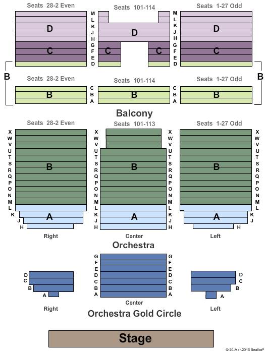 Midland Theatre Seating Chart