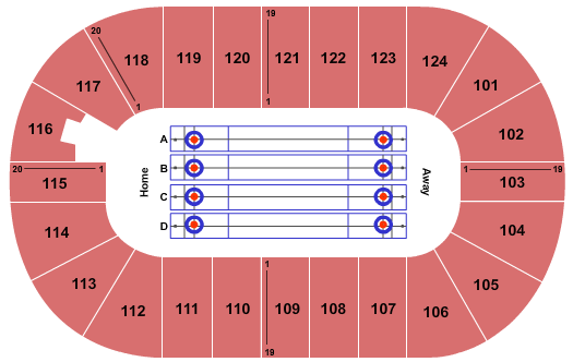 Mary Brown's Centre Seating Chart: Curling