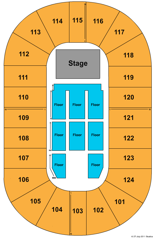 Mile One Centre Seating Chart