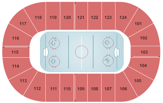 Mile One Seating Chart Hockey