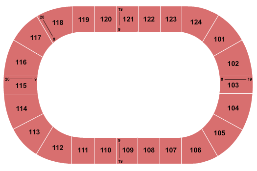 Mary Brown's Centre Seating Chart: Open Floor