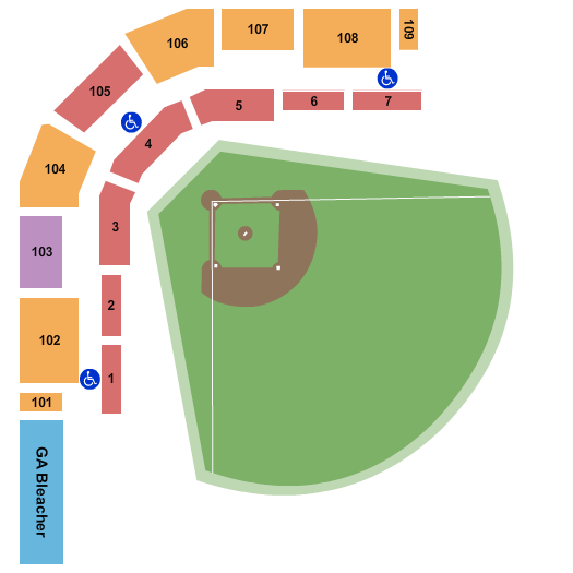 Miller Baseball Park - BYU Map