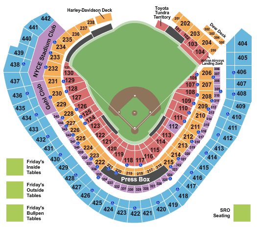 San Diego Padres Tickets Seating Chart
