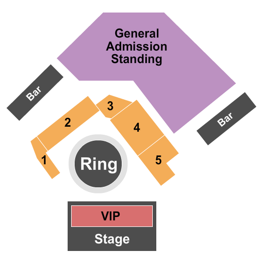 Minglewood Hall Seating Chart: Fighting with GA & VIP