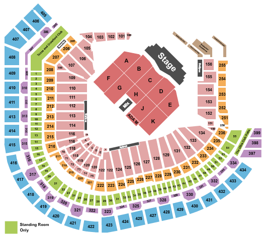 Daikin Park Seating Chart: Concert