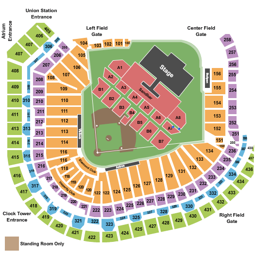 Kenny Chesney Miller Park Seating Chart