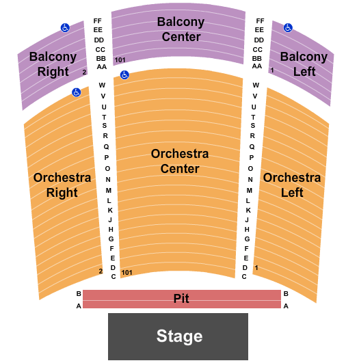 Miramar Cultural Center Seating Chart: End Stage