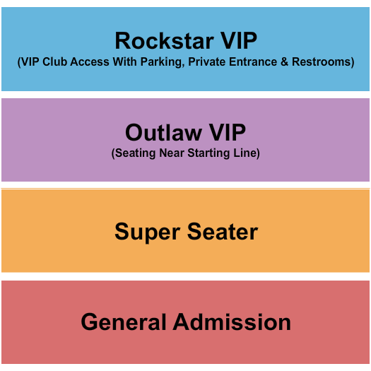 Mission Raceway Park Seating Chart: GA/VIP