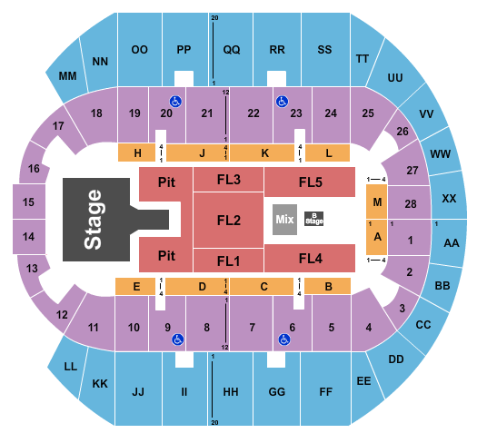 Mississippi Coast Coliseum Seating Chart: Dierks Bentley