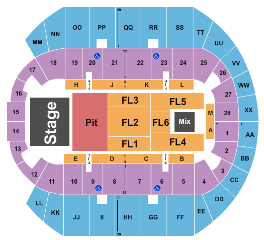 Extraco Events Center Seating Chart