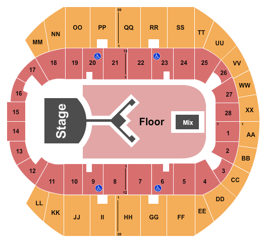 Mississippi Coast Coliseum Seating Chart: Shinedown