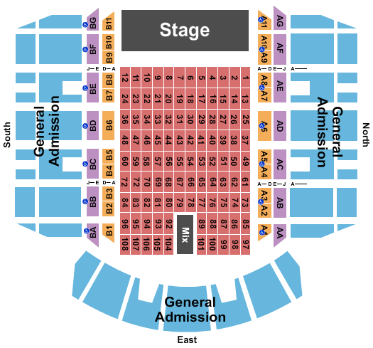 Jackson Convention Complex Seating Chart