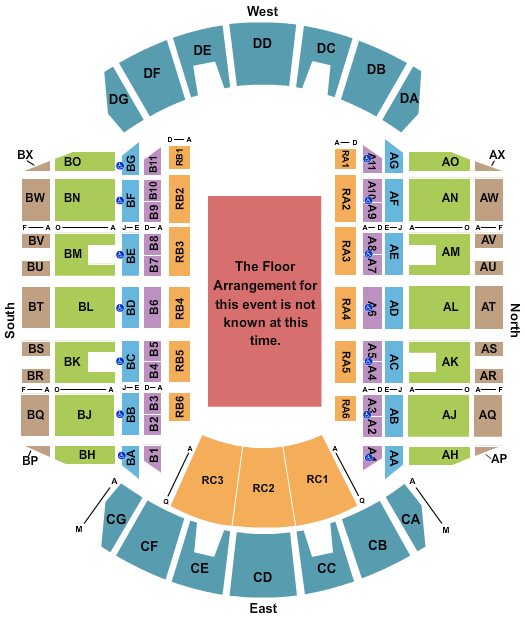 Dixie National Rodeo Seating Chart