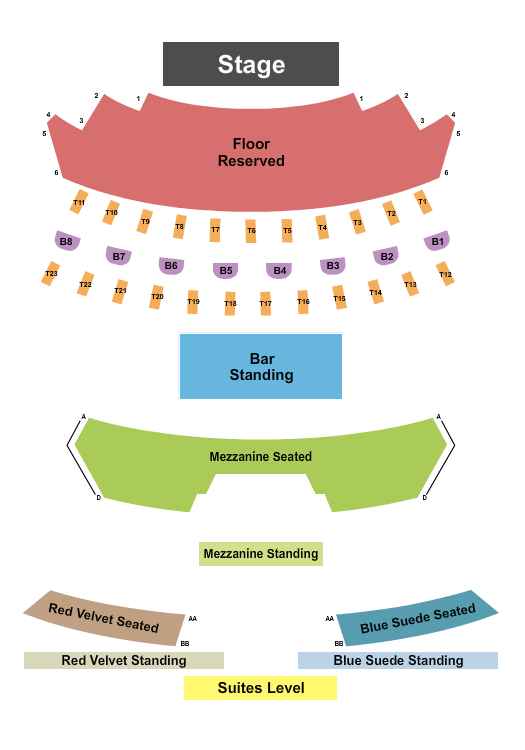Mississippi Moon Bar Seating Chart