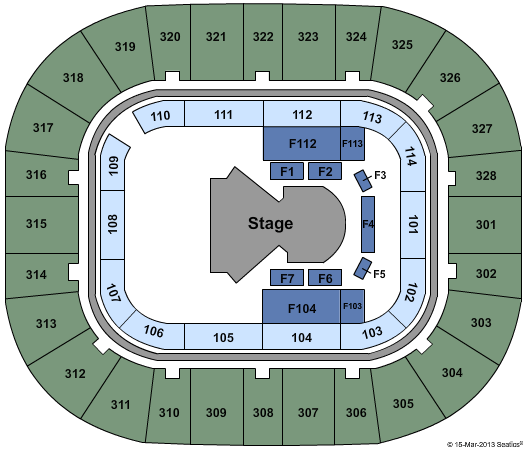 Mitchell Center Seating Chart