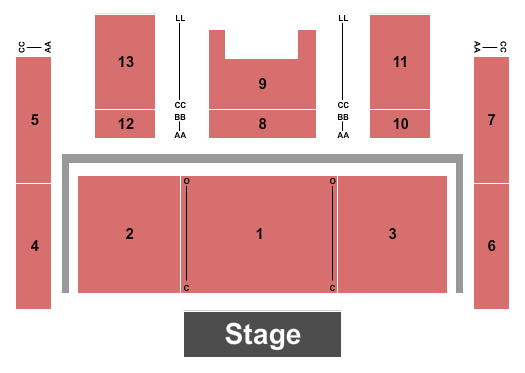 Mitchell Hall At University of Delaware Seating Chart: Endstage