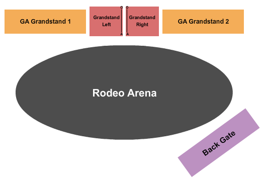 Mobridge Rodeo Arena Seating Chart: Rodeo