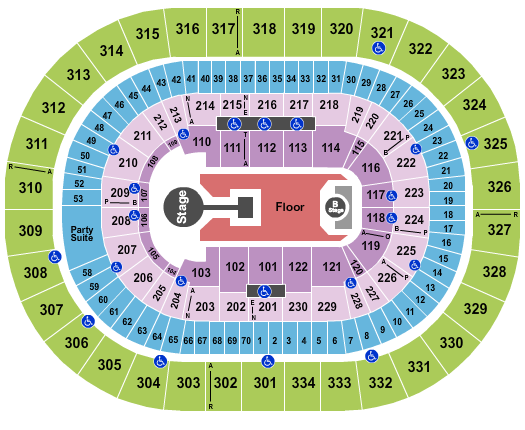 Moda Center at the Rose Quarter Seating Chart: Childish Gambino