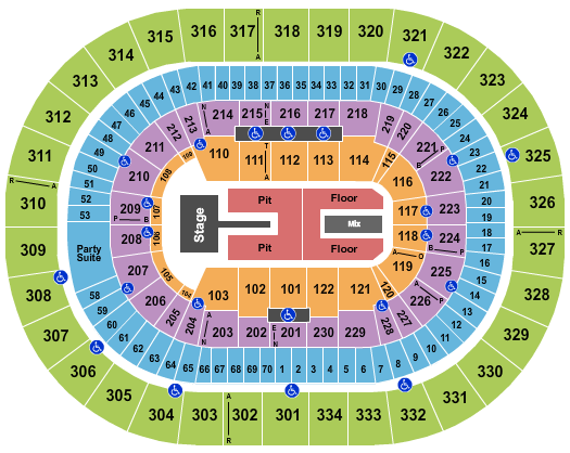 Moda Center at the Rose Quarter Seating Chart: Cigarettes After Sex