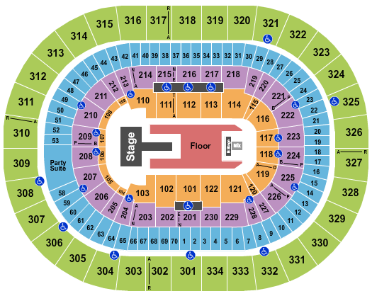 Moda Center at the Rose Quarter Seating Chart: J Balvin 1