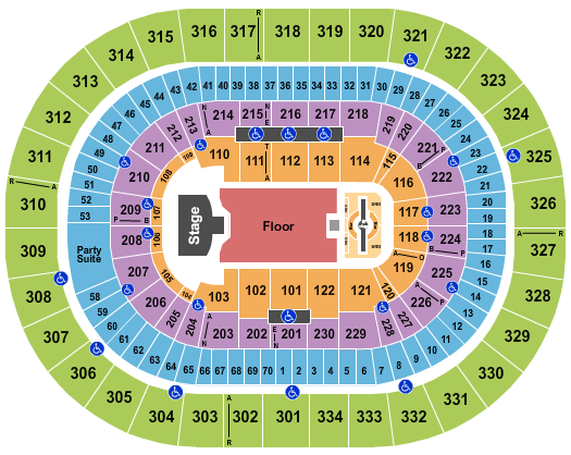 Moda Center at the Rose Quarter Seating Chart: Justin Timberlake